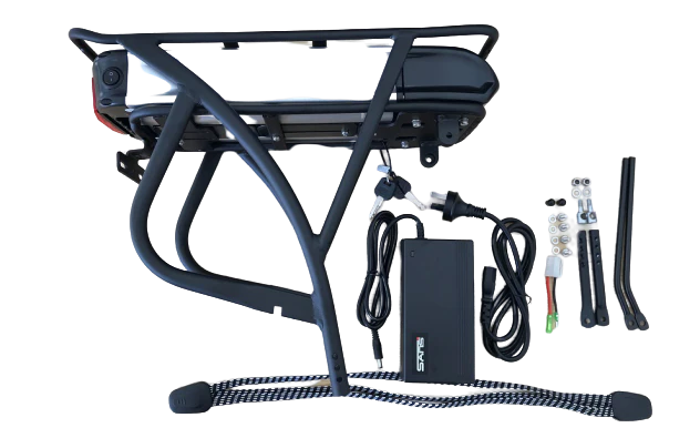 Das-Kit E-Bike, Pedelec 48V 13Ah 624Wh Battery Conversion Kit + Carrier + Charger [Black] - Image 3